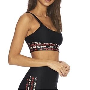 RE VOLVE Beach Riot Sport Bra- Leopard